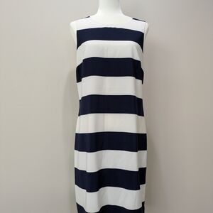 Banana Republic Navy and White Dress